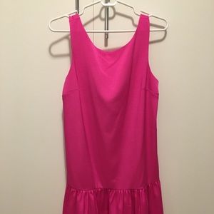 Beautiful hot pink drop waist BCBG dress